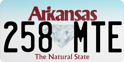 AR license plate 258MTE