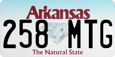 AR license plate 258MTG