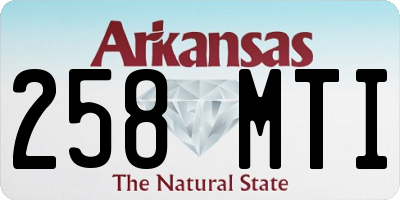 AR license plate 258MTI