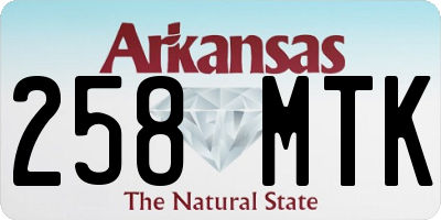AR license plate 258MTK