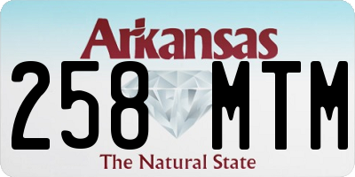 AR license plate 258MTM