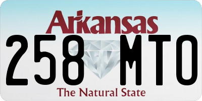 AR license plate 258MTO