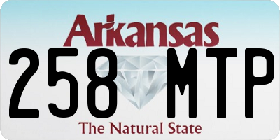 AR license plate 258MTP