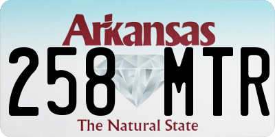 AR license plate 258MTR
