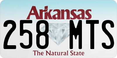AR license plate 258MTS