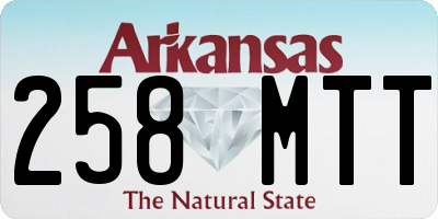 AR license plate 258MTT