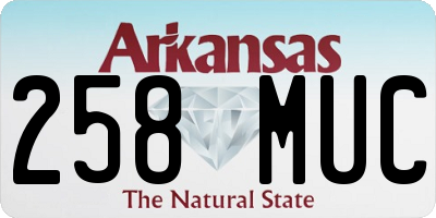 AR license plate 258MUC