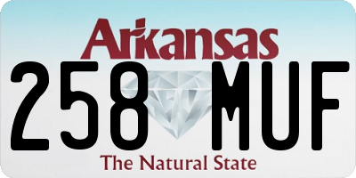 AR license plate 258MUF