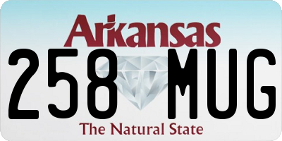 AR license plate 258MUG