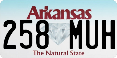 AR license plate 258MUH
