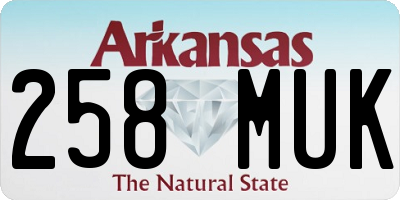 AR license plate 258MUK