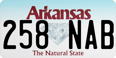 AR license plate 258NAB