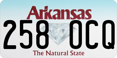 AR license plate 258OCQ