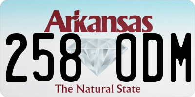 AR license plate 258ODM