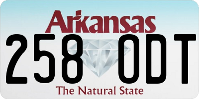 AR license plate 258ODT