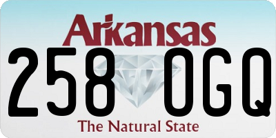 AR license plate 258OGQ