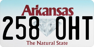 AR license plate 258OHT