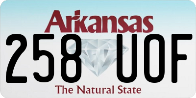 AR license plate 258UOF