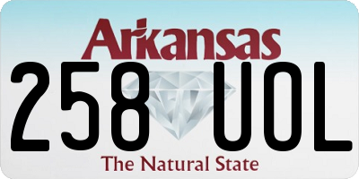 AR license plate 258UOL