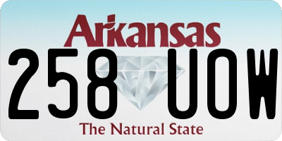 AR license plate 258UOW