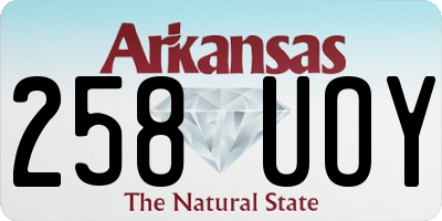 AR license plate 258UOY