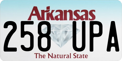 AR license plate 258UPA