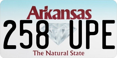 AR license plate 258UPE