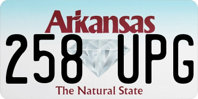 AR license plate 258UPG