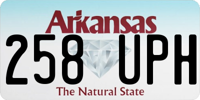AR license plate 258UPH