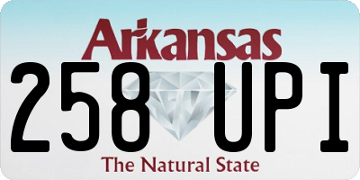 AR license plate 258UPI