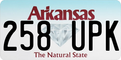 AR license plate 258UPK