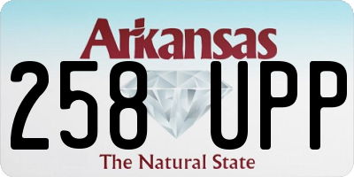 AR license plate 258UPP