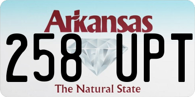 AR license plate 258UPT