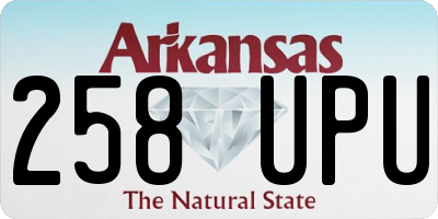 AR license plate 258UPU