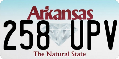 AR license plate 258UPV