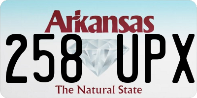 AR license plate 258UPX