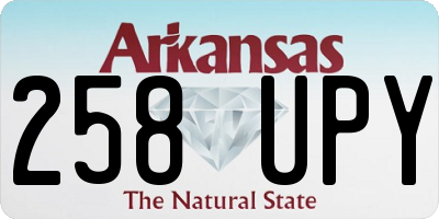 AR license plate 258UPY