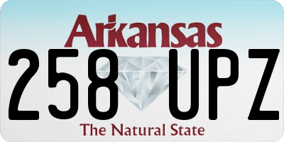 AR license plate 258UPZ