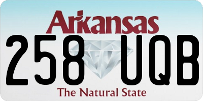 AR license plate 258UQB