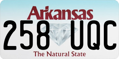 AR license plate 258UQC