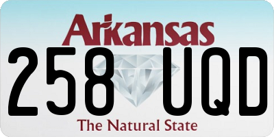 AR license plate 258UQD