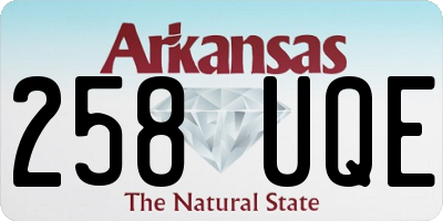 AR license plate 258UQE