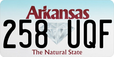AR license plate 258UQF