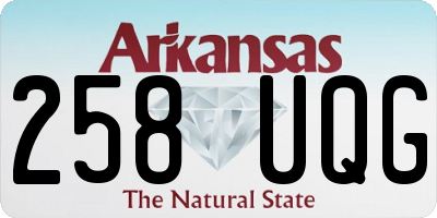 AR license plate 258UQG