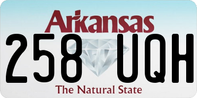 AR license plate 258UQH