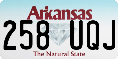 AR license plate 258UQJ