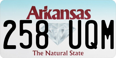 AR license plate 258UQM
