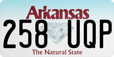 AR license plate 258UQP