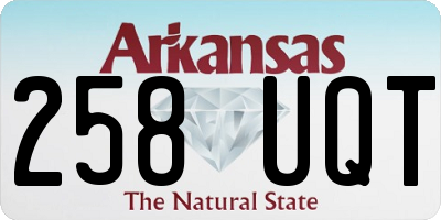 AR license plate 258UQT