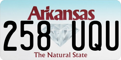 AR license plate 258UQU